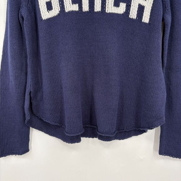 NWT Simply Southern Navy Knit BEACH Sweater, Sz S/M, Preppy Nautical Navy Cozy - Picture 4 of 9